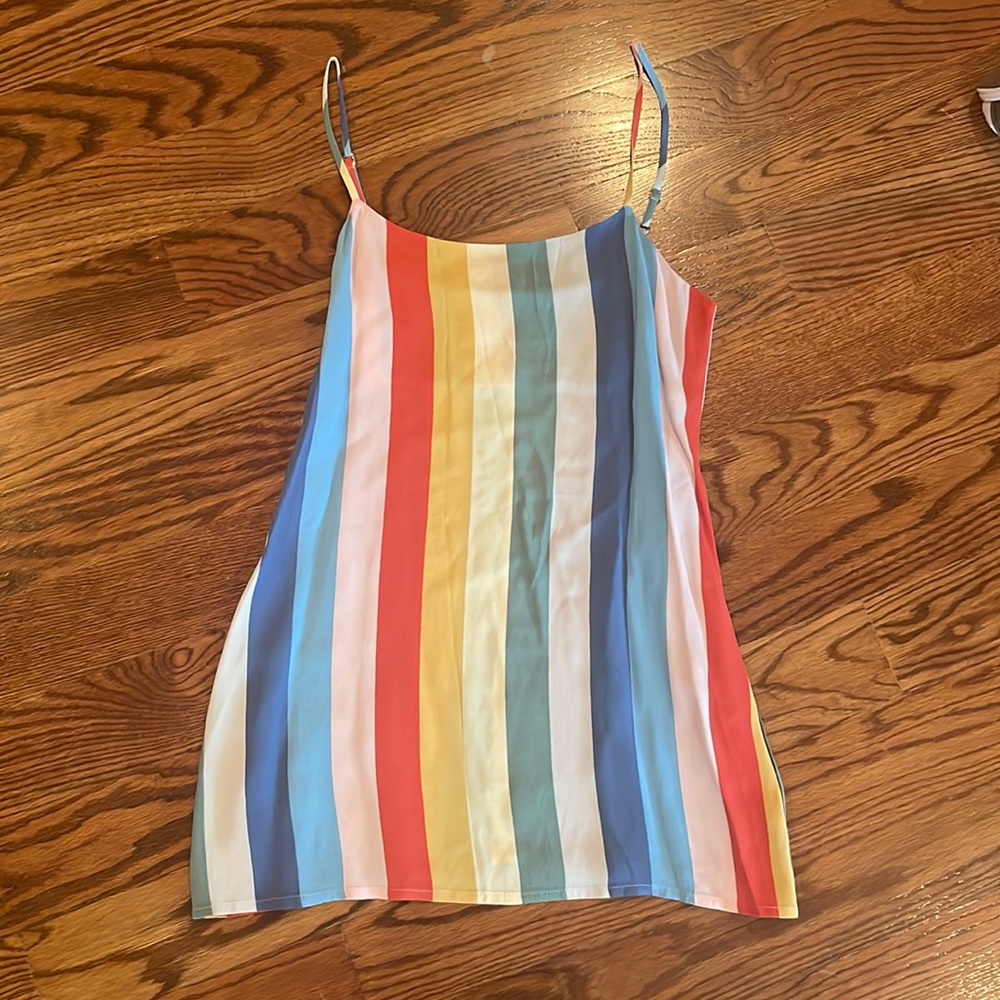 Reformation size 2 rainbow dress